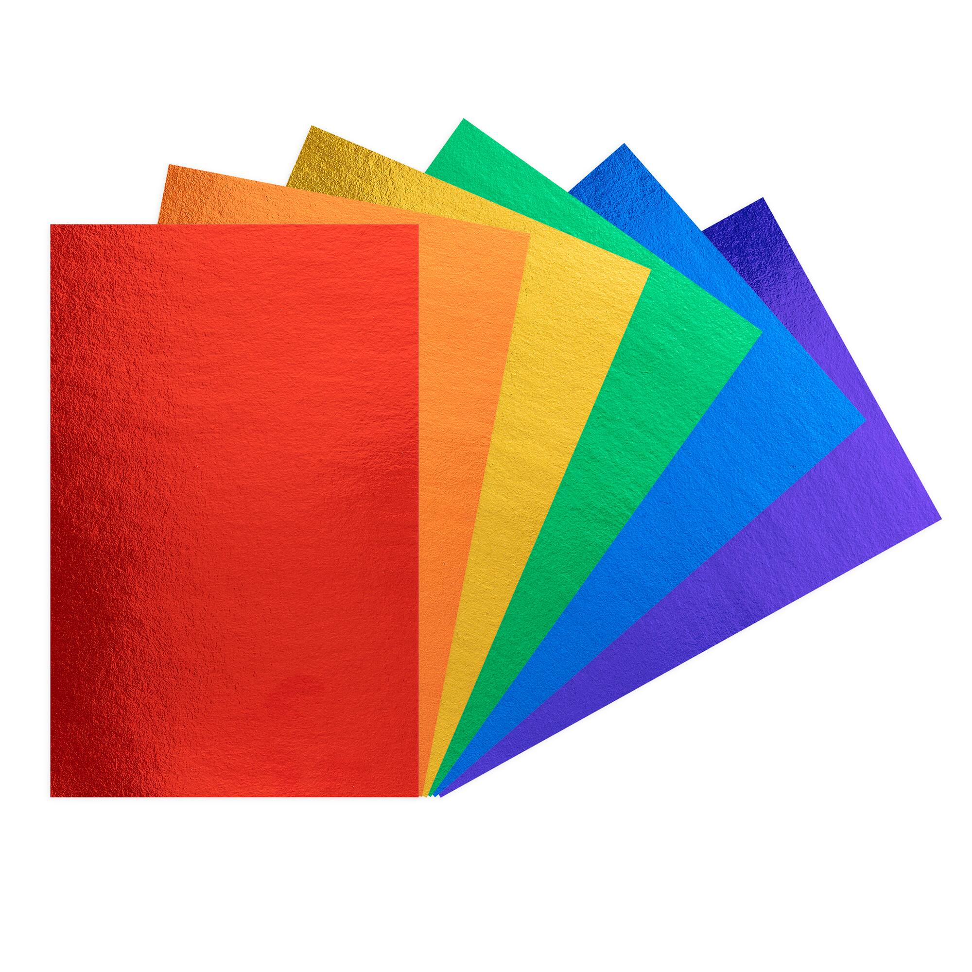 6 Packs: 48 ct. (288 total) Primary Foil Cardstock Paper Value Pack by Recollections™, 4.5" x 7"